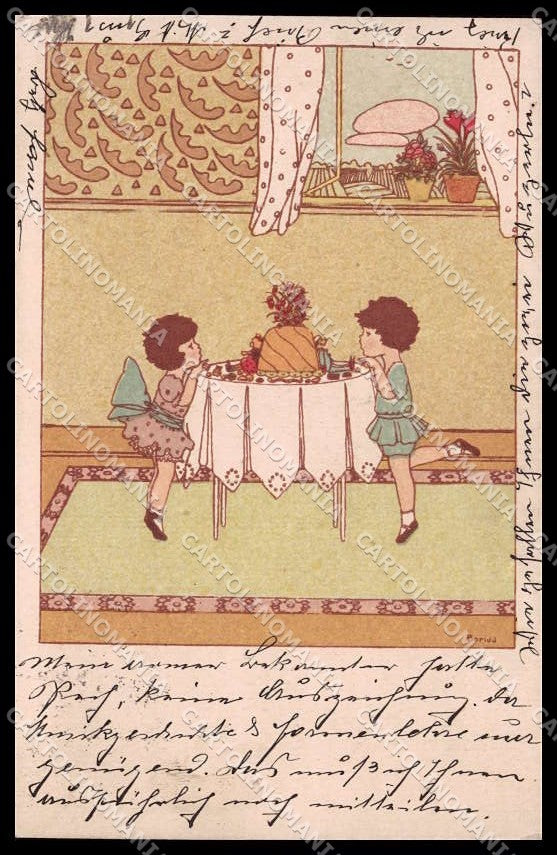 Illustratori Artist Signed Boriss Girls serie 6005-3 cartolina ZG7338 – fronte