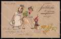 Illustratori Artist Signed Children Easter Relief serie 331 cartolina ZG7339 – fronte