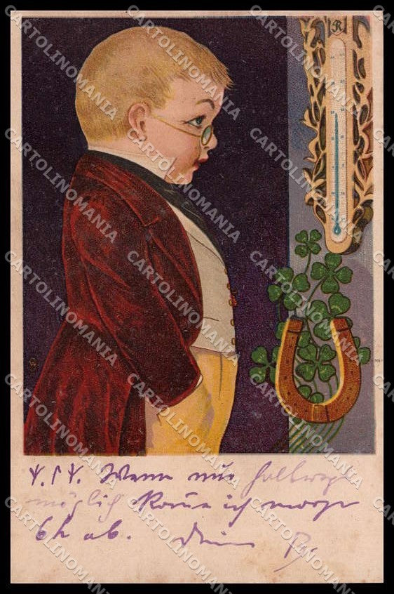 Illustratori Artist Signed Boy Wezel & Naumann serie 347 cartolina ZG7340 – fronte