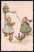 Illustratori Artist Signed Fricero Children Dovecote Dondorf serie 399 pc ZG7348 – fronte