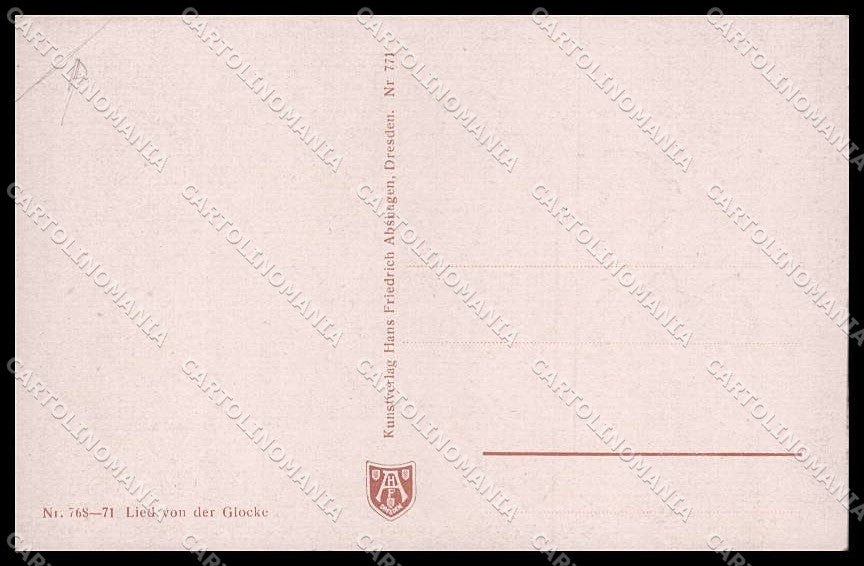Illustratori Artist Signed Franz JÃ¼chtzer serie 768-71 CORNER CREASED pc ZG7355 – retro