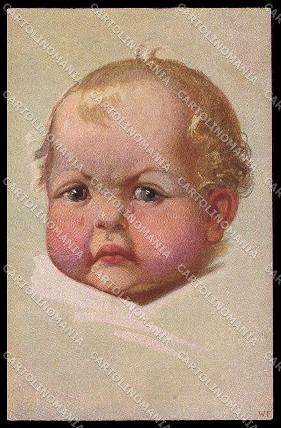 Illustratori Artist Signed Fialkowska Baby serie 949 TEARED cartolina ZG7359 – fronte