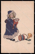 Illustratori Artist Signed Bottaro Girl Toys serie 3007-4 cartolina ZG7367 – fronte