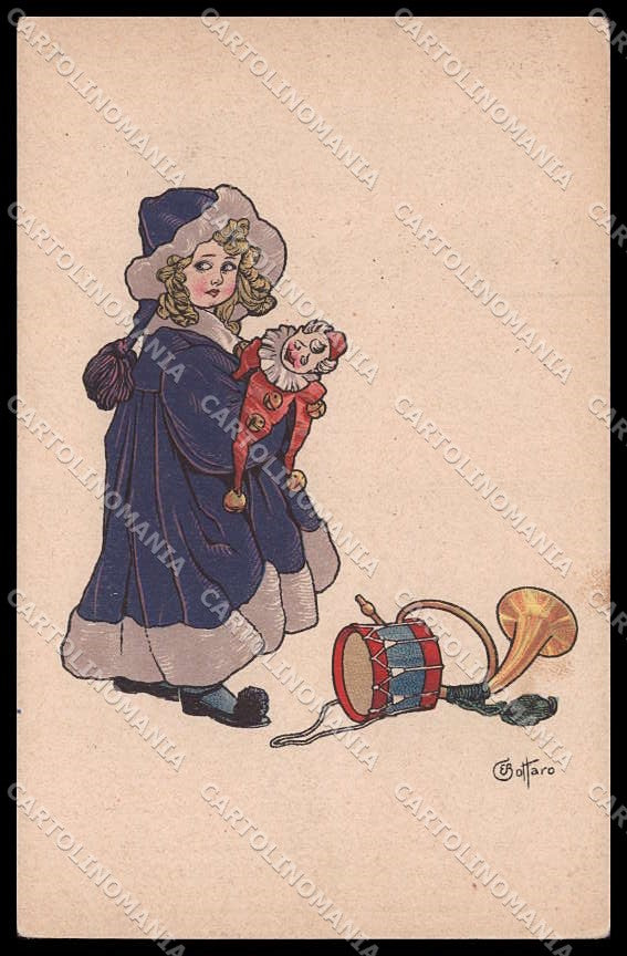 Illustratori Artist Signed Bottaro Girl Toys serie 3007-4 cartolina ZG7367 – fronte