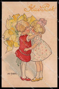 Illustratori Artist Signed Anna Stenberg Children Christmas CREASED pc ZG7380 – fronte