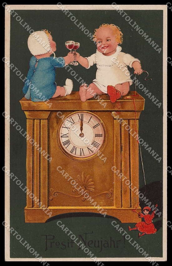 Illustratori Artist Signed Flatscher Children Relief PFB 7954 ABRADED pc ZG7388 – fronte