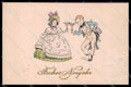 Illustratori Artist Signed Children Happy New Year Toasting cartolina ZG7389 – fronte