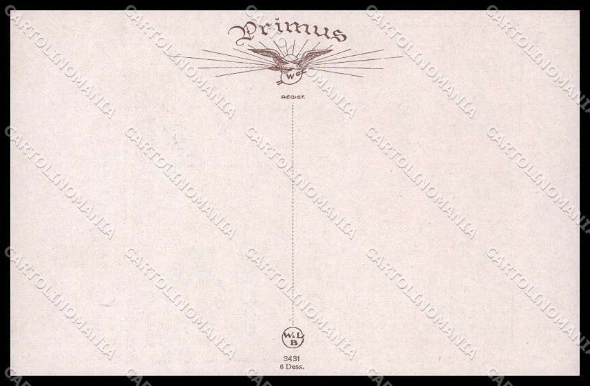 Illustratori Artist Signed M. W. Tarrant Girl Fox serie 3431 Primus pc ZG7393 – retro