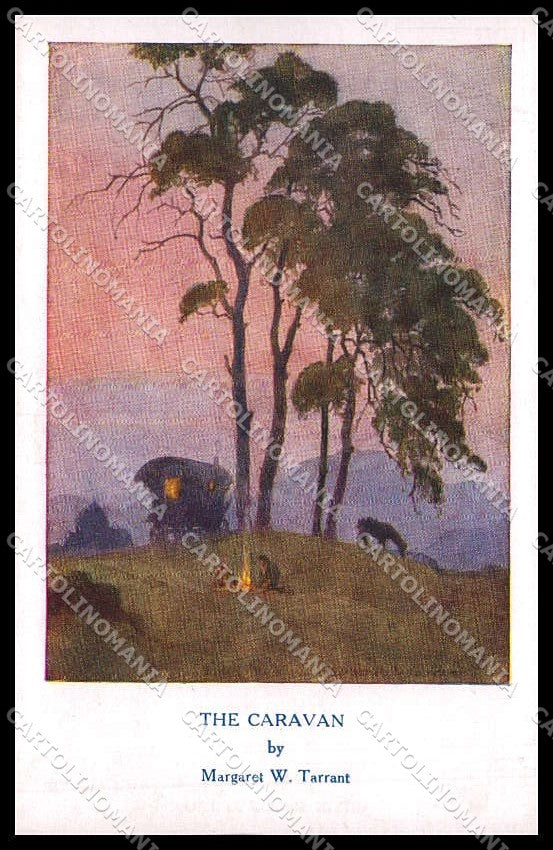 Illustratori Artist Signed M. W. Tarrant The Caravan serie 7-2284 pc ZG7394 – fronte