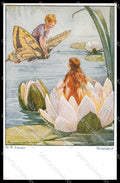 Illustratori Artist Signed M. W. Tarrant Morgengruss Fairy serie 3430 pc ZG7395 – fronte