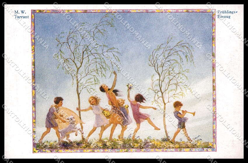 Illustratori Artist Signed M. W. Tarrant Children serie 3431 cartolina ZG7396 – fronte