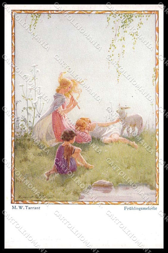 Illustratori Artist Signed M. W. Tarrant Children 3427 Primus cartolina ZG7398 – fronte