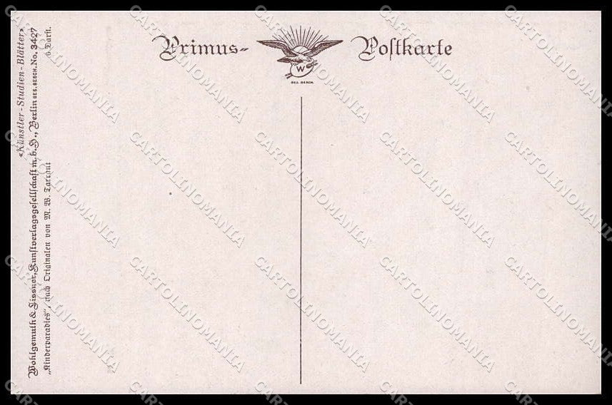 Illustratori Artist Signed M. W. Tarrant Children 3427 Primus cartolina ZG7398 – retro