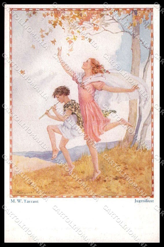 Illustratori Artist Signed M. W. Tarrant Girl Jugendlust 3403 Primus pc ZG7399 – fronte
