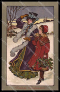 Illustratori Artist Signed Parkinson Lady Girl Christmas MM Vienne 234 pc ZG7402 – fronte