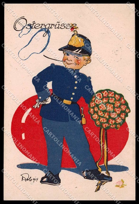 Illustratori Artist Signed Rolo 1914 Boy Easter Egg serie 175 cartolina ZG7434 – fronte