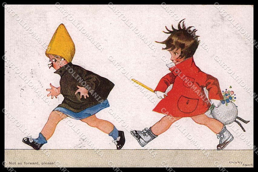 Illustratori Artist Signed Chicky Spark Children serie 613 cartolina ZG7481 – fronte