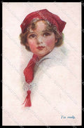 Illustratori Artist Signed E. C. Brisley Girl serie 1005 cartolina ZG7484 – fronte