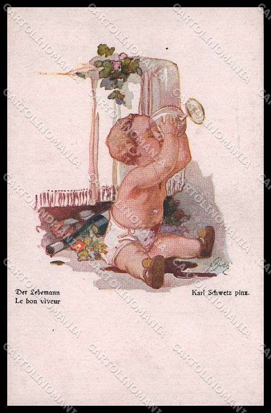 Illustratori Artist Signed Karl Schwetz Child BRWI 297 pc ZG7487 – fronte