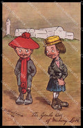 Illustratori Artist Signed G. E. Shepheard Children Oilette serie V pc ZG7502 – fronte