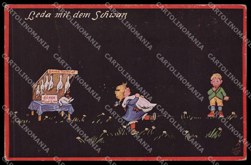 Illustratori Artist Signed Children Goose Primus serie 1132 cartolina ZG7517 – fronte