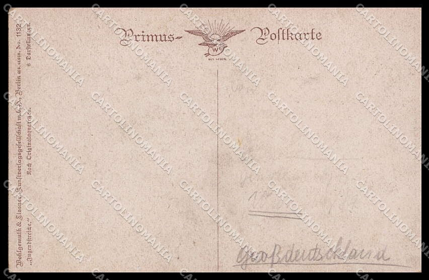 Illustratori Artist Signed Children Goose Primus serie 1132 cartolina ZG7517 – retro