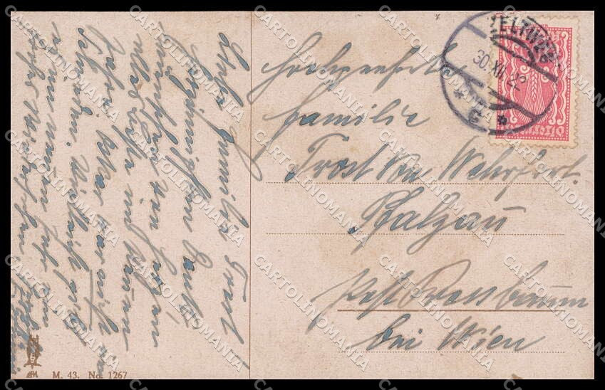 Illustratori Artist Signed Schlemo ? Boy Man New Year ABRADED cartolina ZG7535 – retro