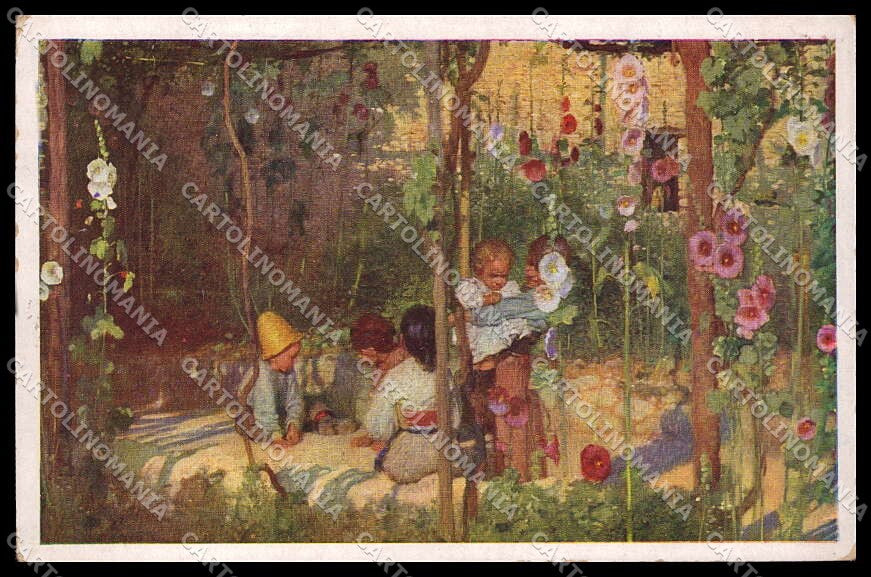 Illustratori Artist Signed A. Janesch Children cartolina ZG7538 – fronte