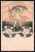 Illustratori Artist Signed B. Vit. Boy 1918 cartolina ZG7545 – fronte