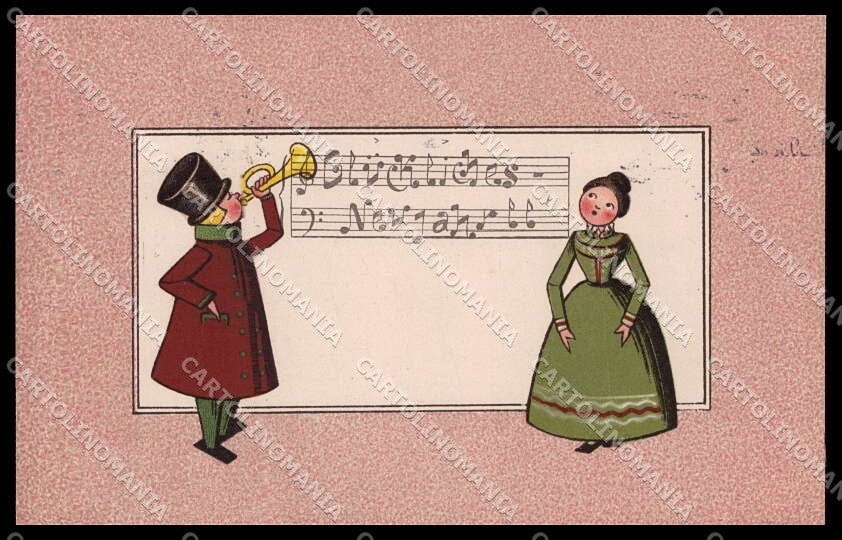 Illustratori Artist Signed Puppet Music Sheet serie 903 cartolina ZG7573 – fronte