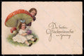 Illustratori Artist Signed Children Mushroom ERIKA 5715 cartolina ZG7575 – fronte
