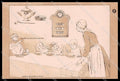 Illustratori Artist Signed Children Le Petit Dejeuner du Matin 2 pc ZG7579 – fronte
