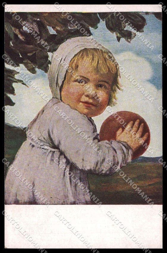 Illustratori Artist Signed L. Zumbusch Child Ball Jugend cartolina ZG7592 – fronte