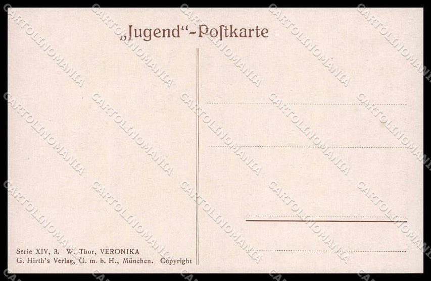Illustratori Artist Signed W. Thor Jugend serie XIV-3 cartolina ZG7594 – retro
