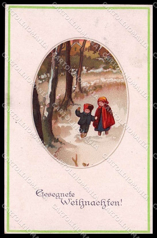 Illustratori Artist Signed Children Christmas serie 16553 cartolina ZG7599 – fronte