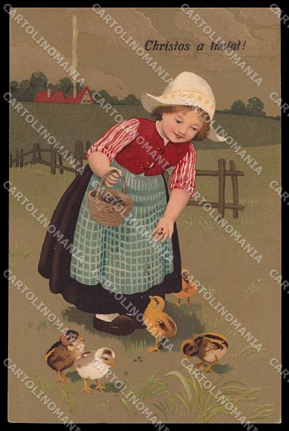 Illustratori Artist Signed Flatscher Dutch Girl Maissner Buch 1984 pc ZG7606 – fronte