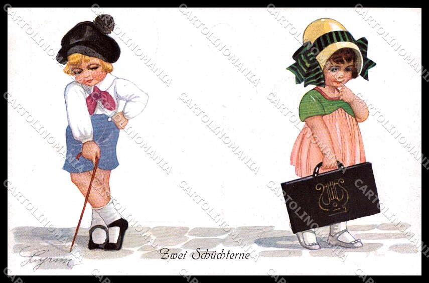 Illustratori Artist Signed Luyrim? Children serie 141-1350 cartolina ZG7608 – fronte