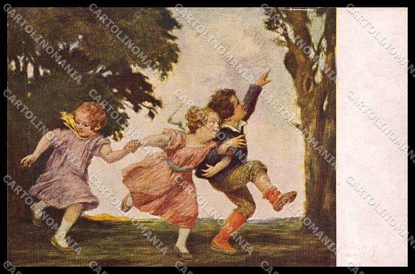 Illustratori Artist Signed L. Zumbusch Children serie 171 cartolina ZG7609 – fronte