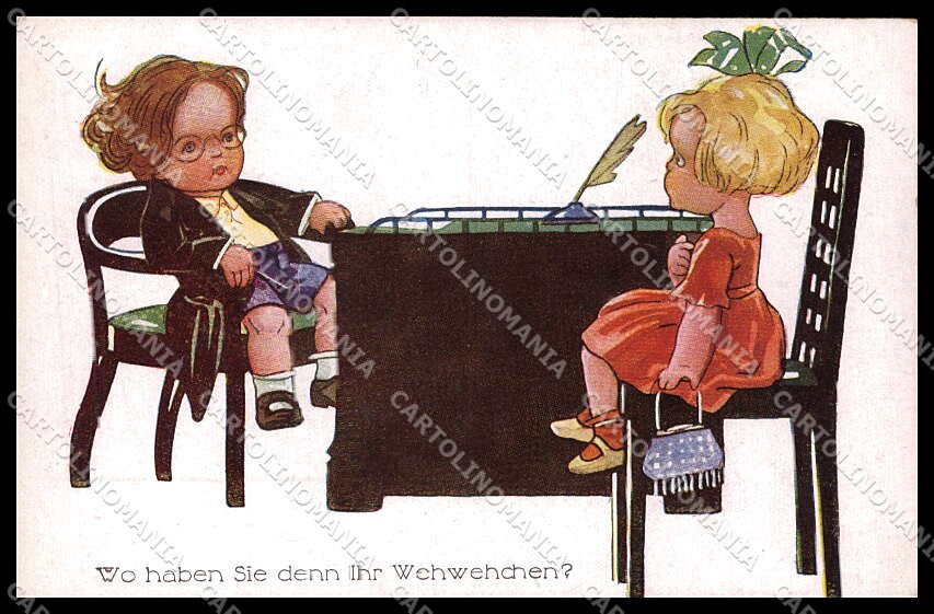 Illustratori Artist Signed Children Neue Meister serie 473 cartolina ZG7613 – fronte