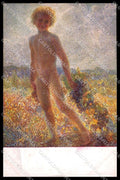 Illustratori Artist Signed Nomellini Boy Little Bacchus Ars Minima 13 pc ZG7616 – fronte