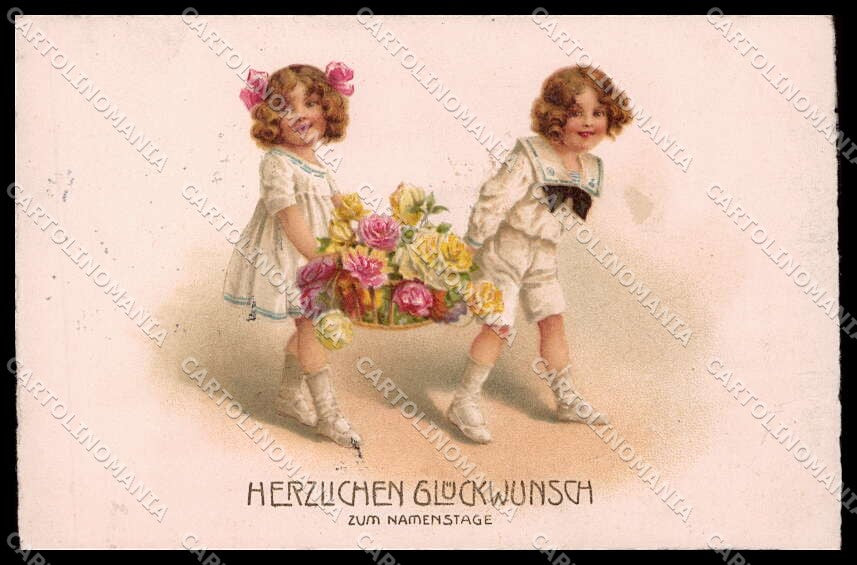 Illustratori Artist Signed Girls Roses serie 7240 cartolina ZG7618 – fronte