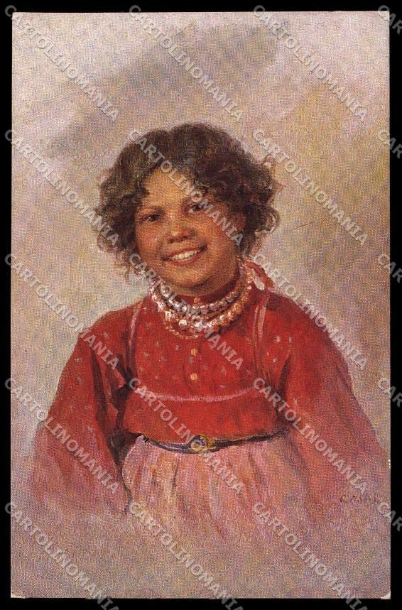 Illustratori Artist Signed F. Sitchkoff Tatiana Girl serie 250 cartolina ZG7623 – fronte