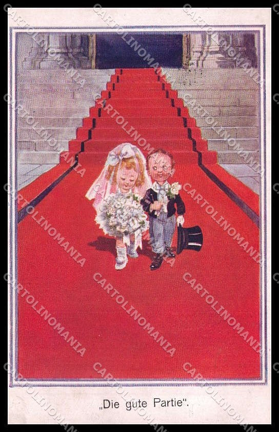 Illustratori Artist Signed Gilson ? Children Marriage serie 51430 ZG7625 – fronte