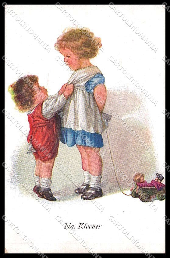 Illustratori Artist Signed W. Fialkowska Children serie 812 cartolina ZG7629 – fronte