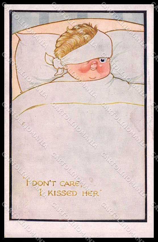 Illustratori Artist Signed T. Parlett All for Her Propaganda WW1 Oilette ZG7633 – fronte