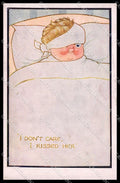 Illustratori Artist Signed T. Parlett All for Her Propaganda WW1 Oilette ZG7633 – fronte