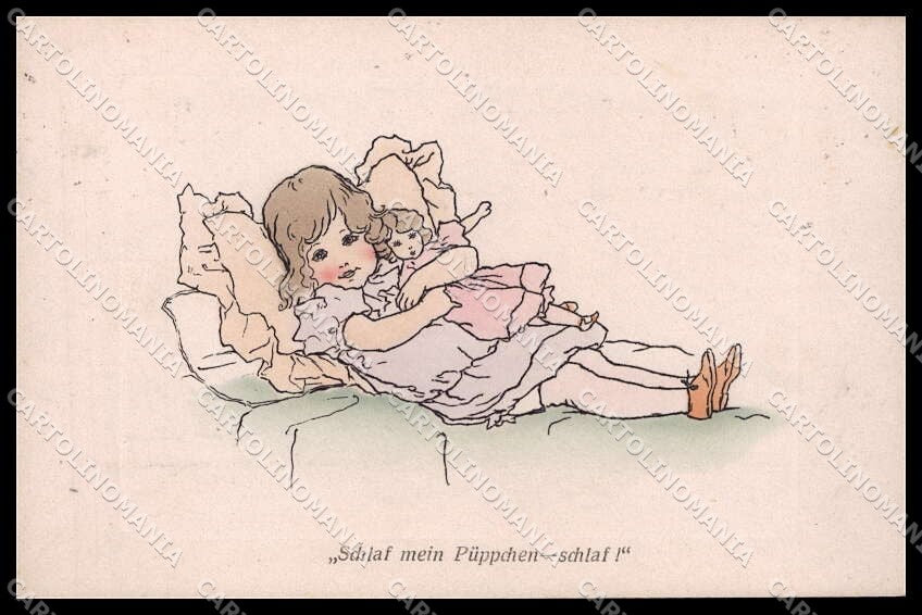 Illustratori Artist Signed Raphael Kirchner ? Girl Doll Maissner Buch pc ZG7639 – fronte