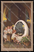 Illustratori Artist Signed Children Easter Relief EAS cartolina ZG7646 – fronte