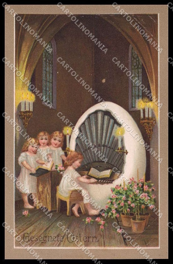 Illustratori Artist Signed Children Easter Relief EAS cartolina ZG7646 – fronte