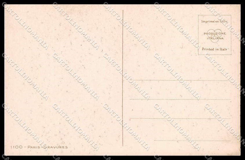 Illustratori Artist Signed Felix Fashion Lady Paris Gravures 1100 pc ZG7664 – retro